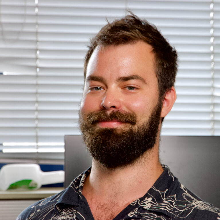 A photo of one of our researchers in their office