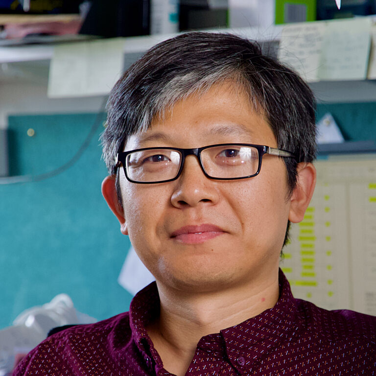 A photo of one of our researchers in their office