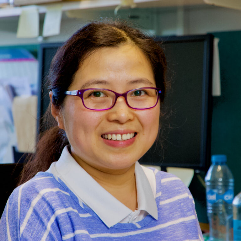 A photo of one of our researchers in their office