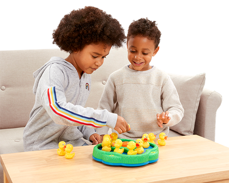 Children playing Lucky Ducks game 