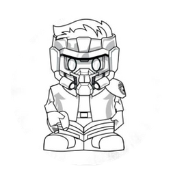 Star-Lord Colouring Activity