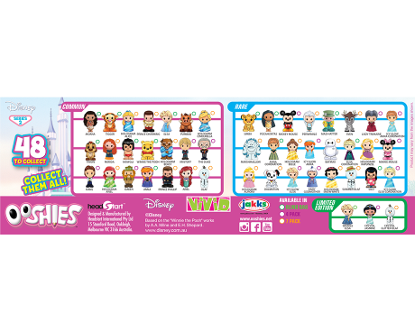Disney Princess Ooshies Wave 2