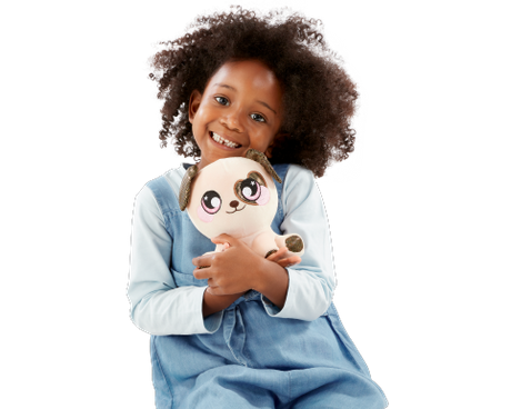 Girl with Squeezamals 3Deez