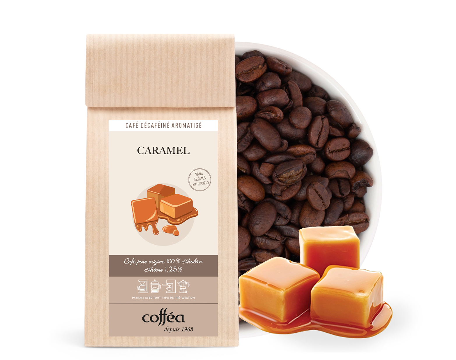 Café Caramel Décaféiné