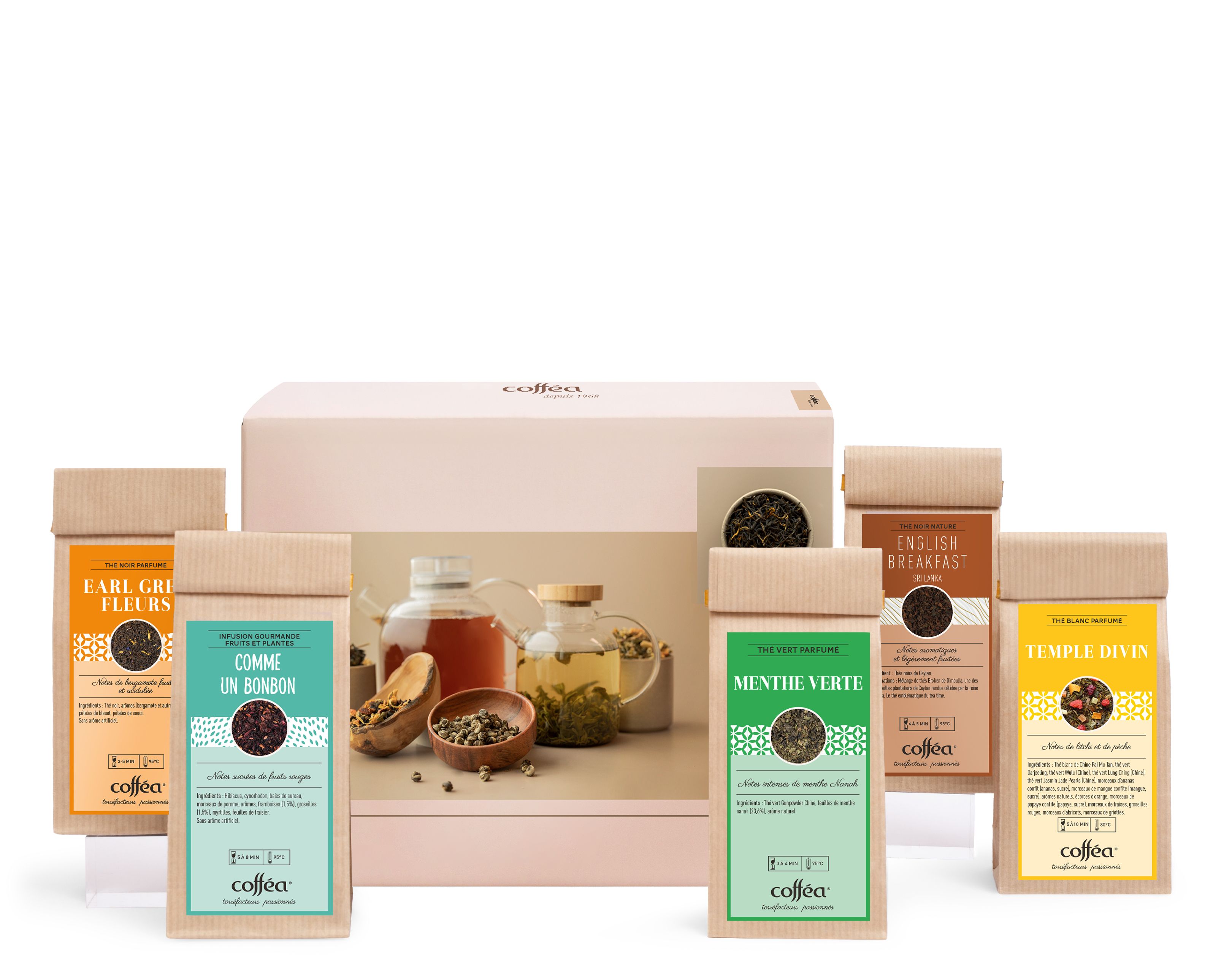 Coffret découverte 5 thés