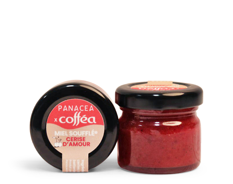 Miel soufflé cerise d'Amour 35g