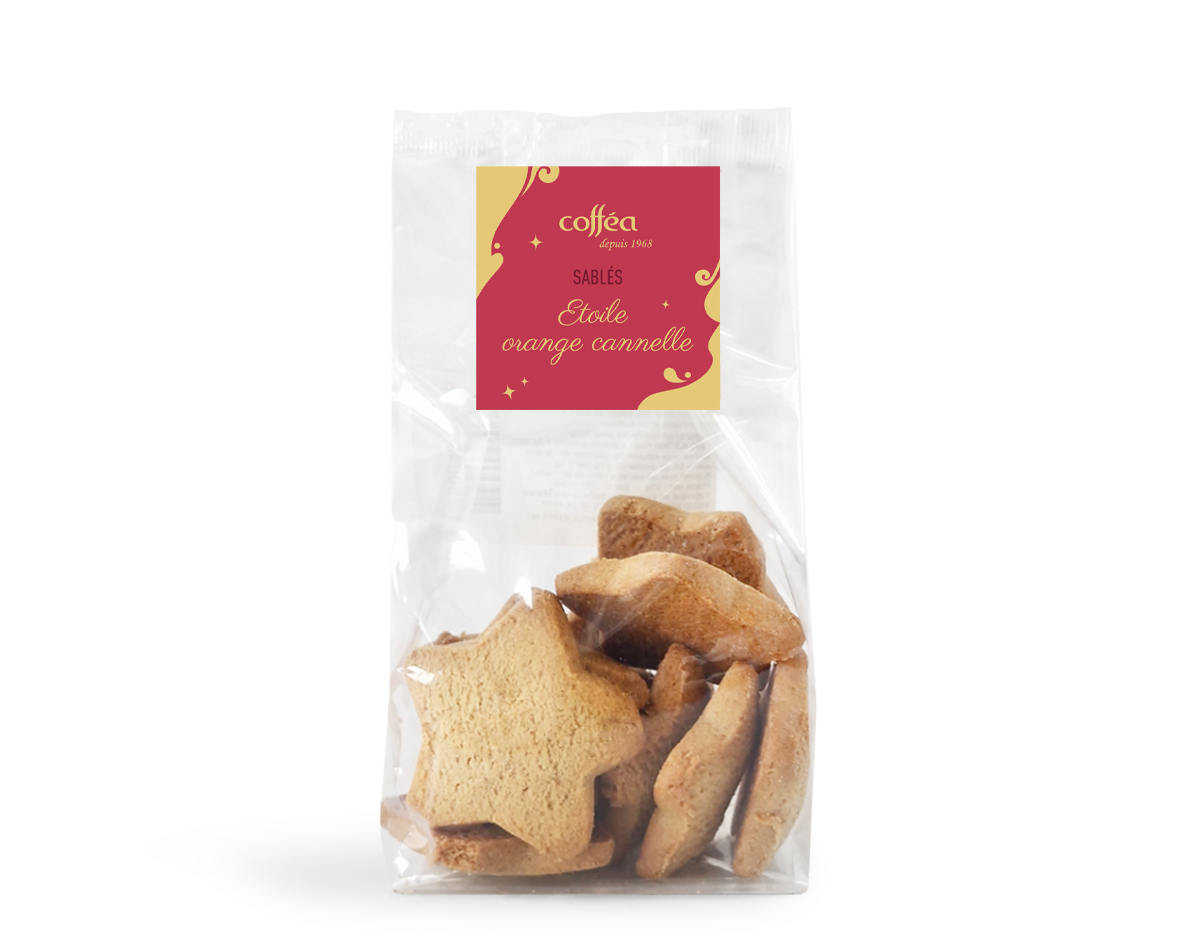 Sablés étoile orange cannelle 95G