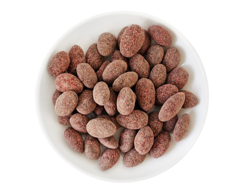 Amande chocolat noir poudre framboise