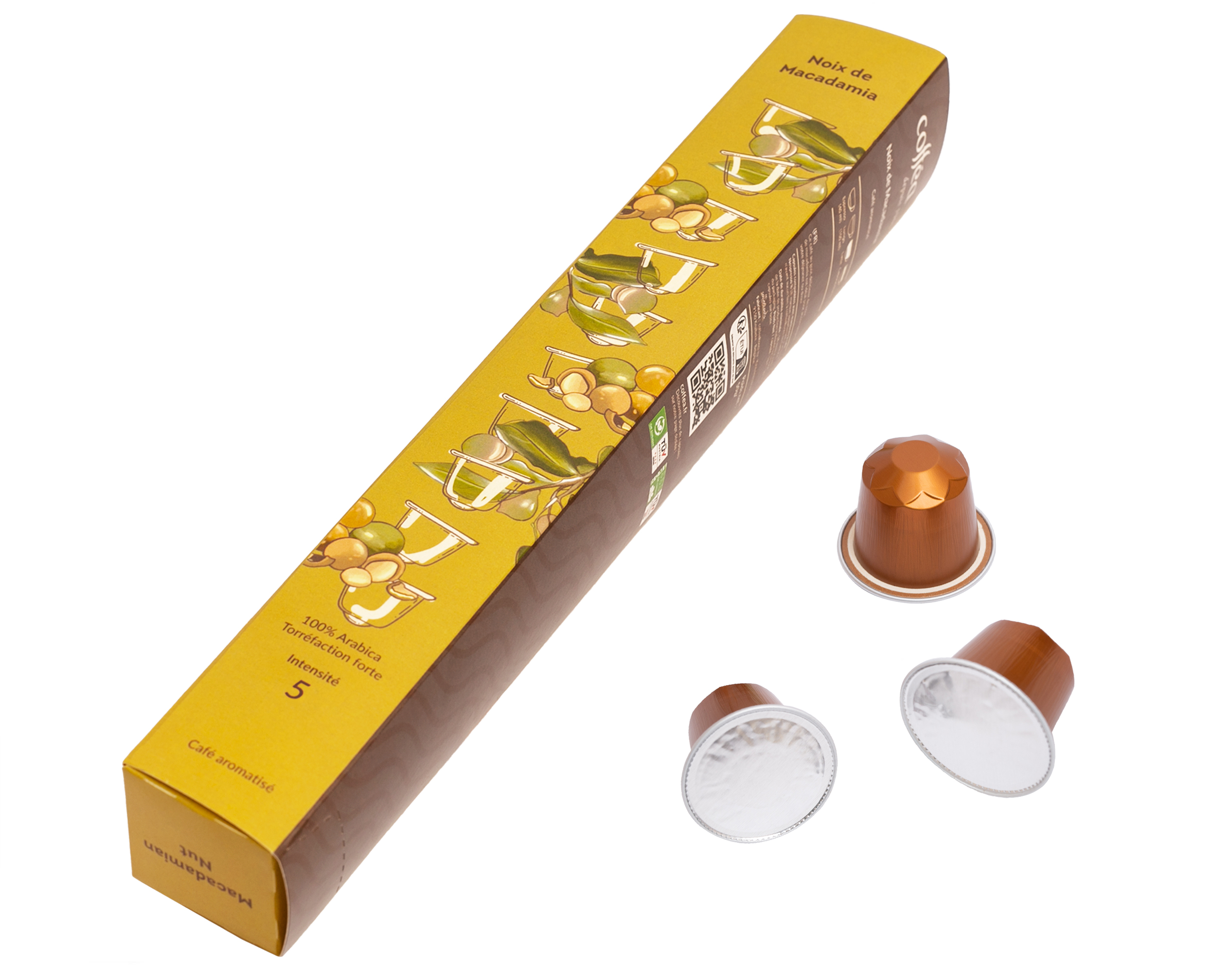 Café aromatisé «Noix de Macadamia» étui Caps x10