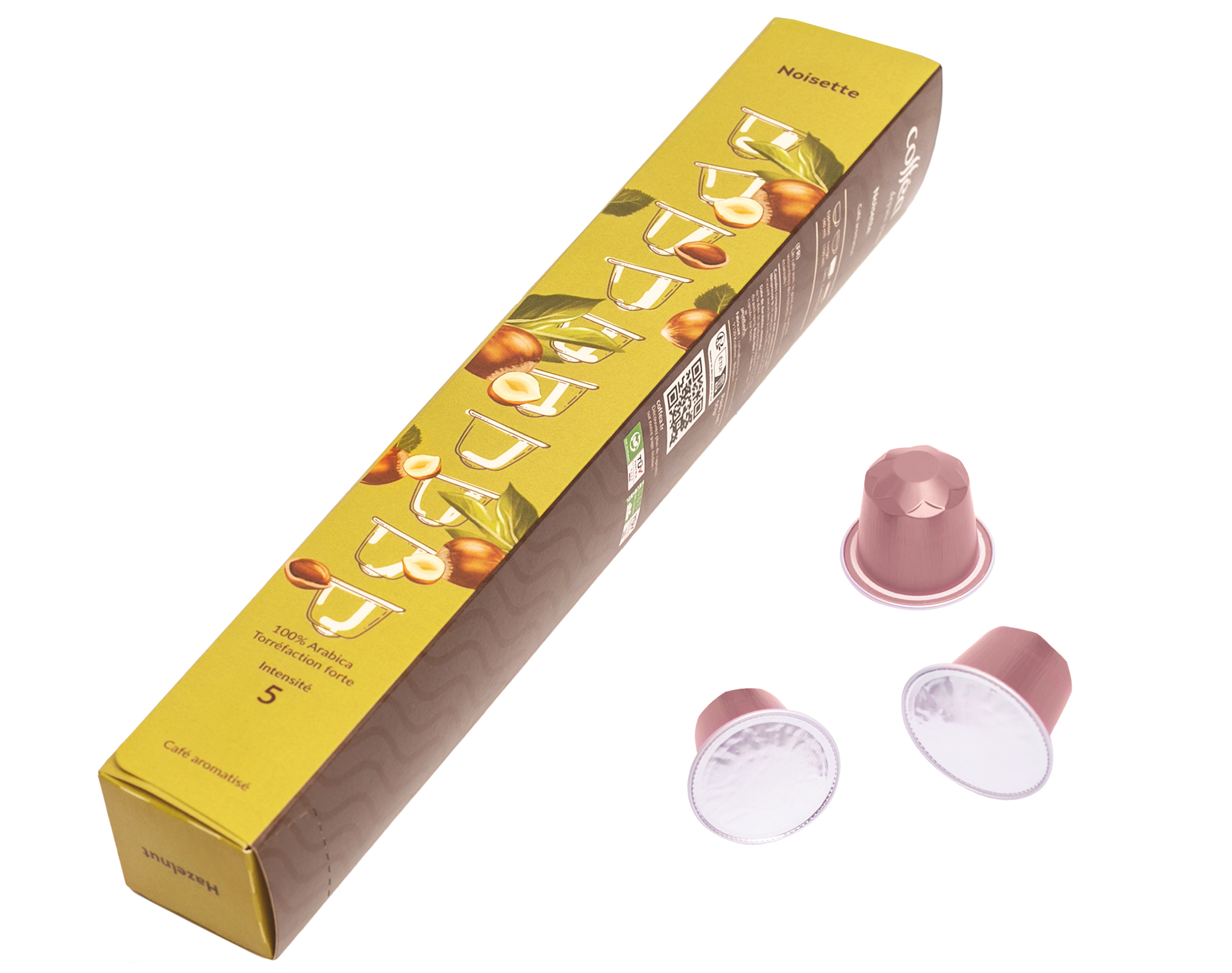 Café aromatisé «Noisette» étui Caps x10