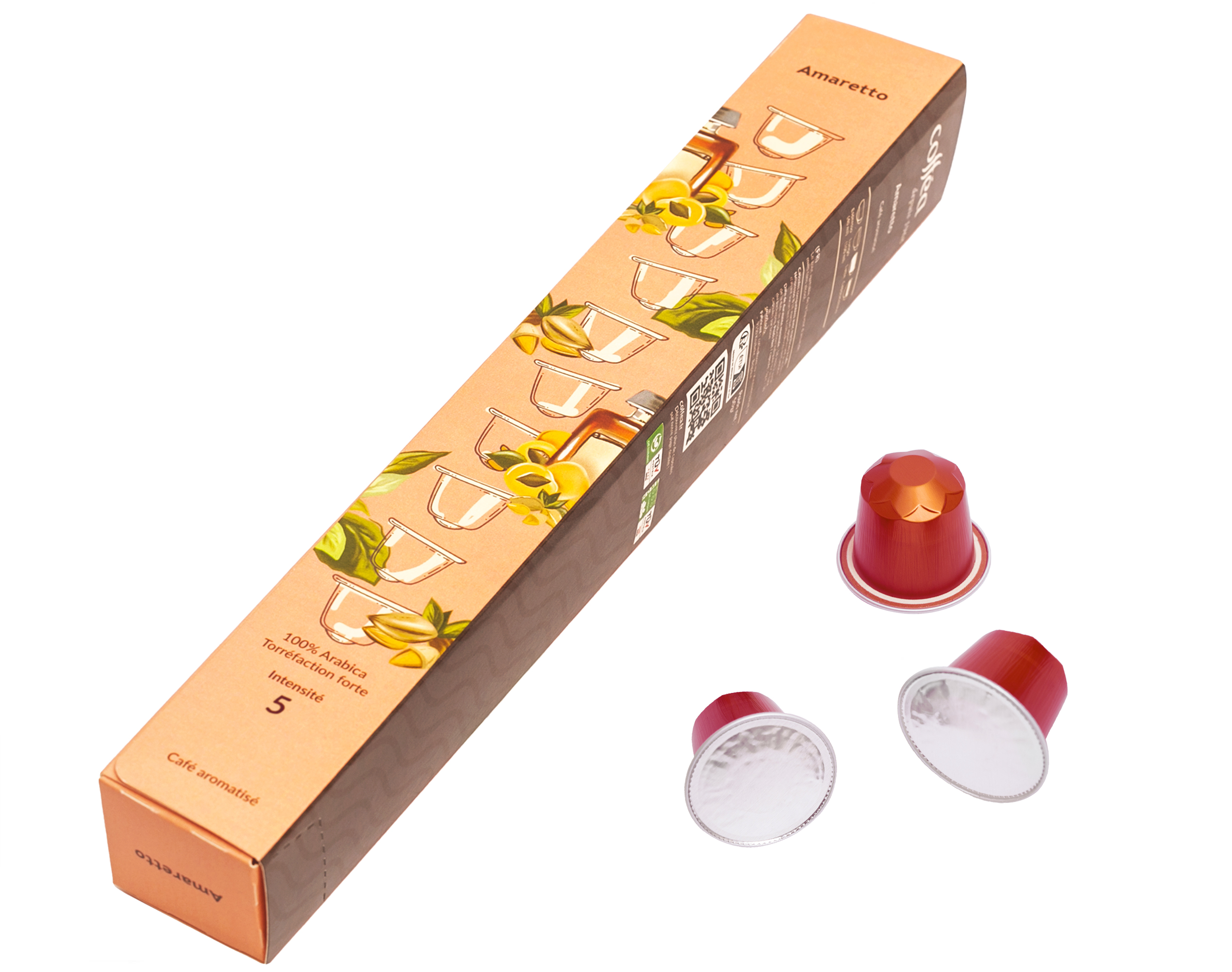 Café aromatisé «Amaretto» étui Caps x10