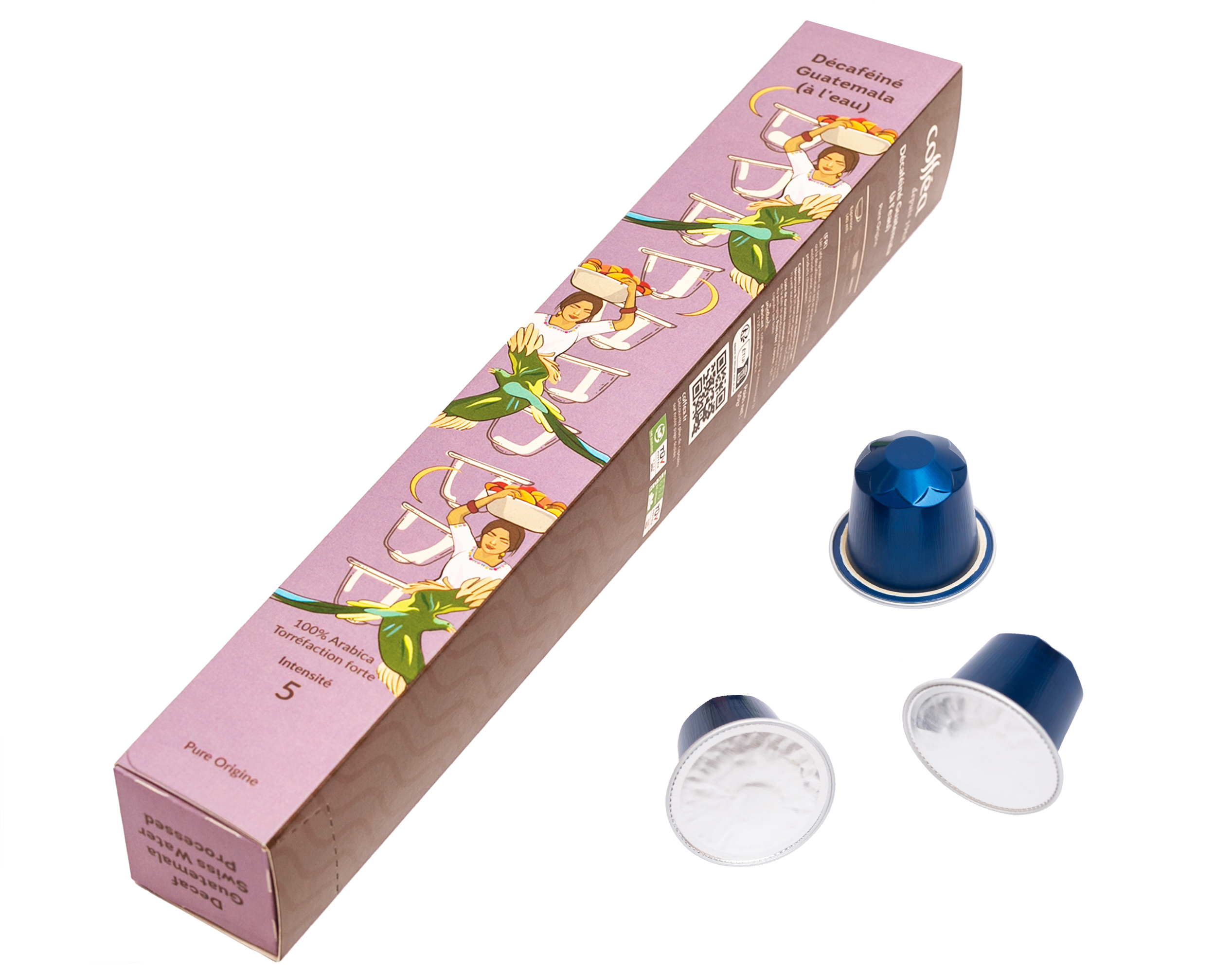 Café blend «Décaféiné Guatemala» étui Caps x10