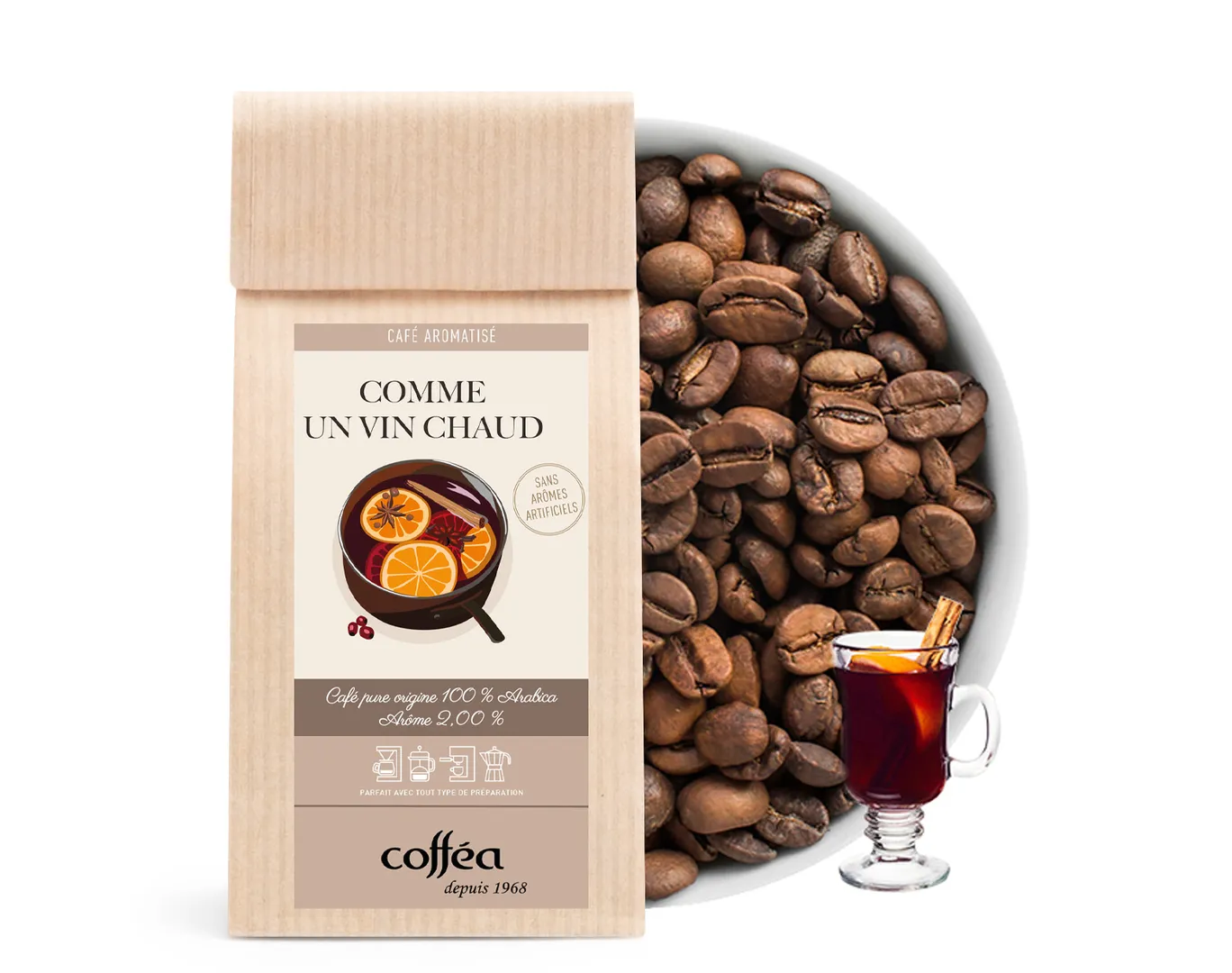 Café aromatisé Comme un vin chaud