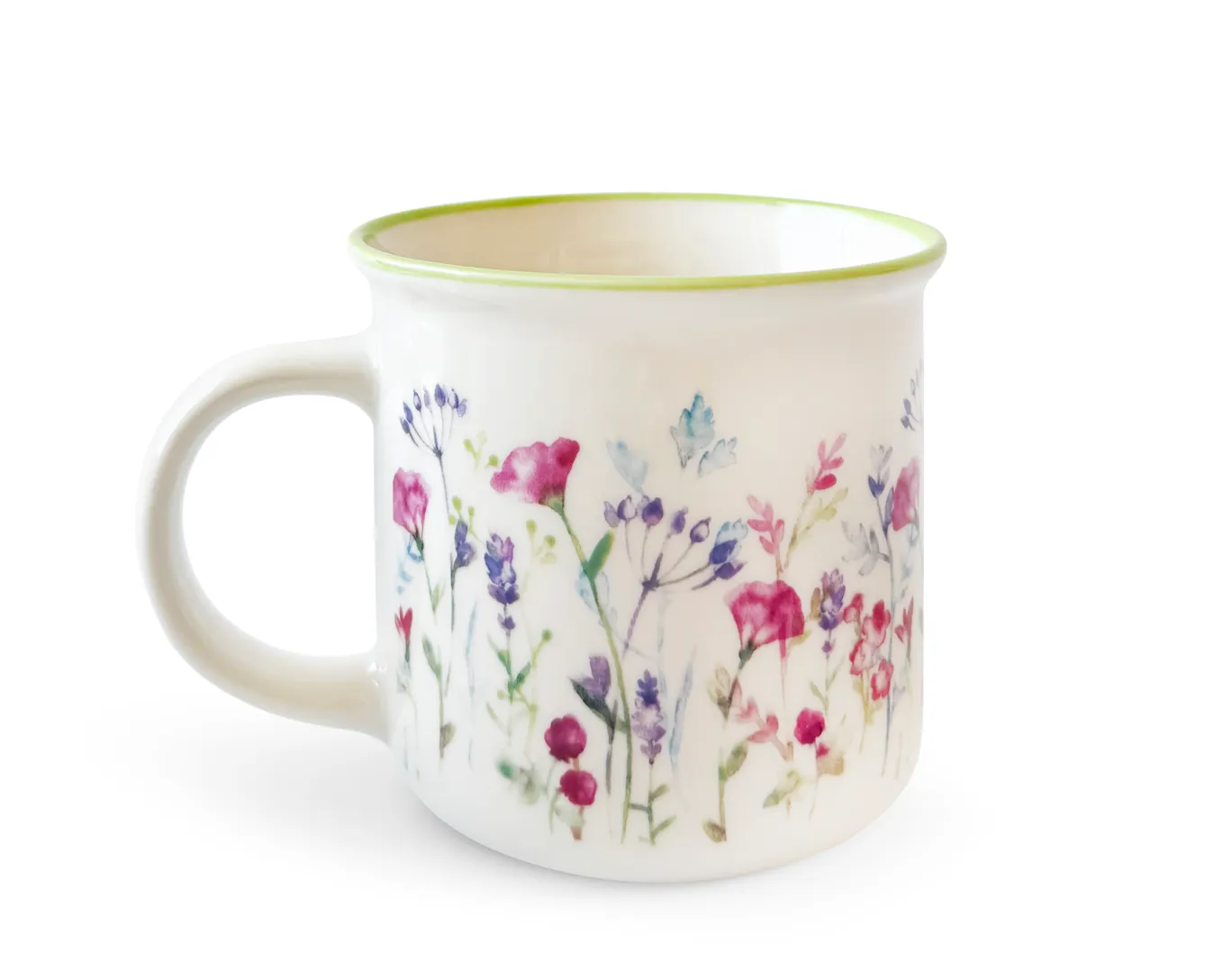Tasse porcelaine pre fleuri assortie 355ml