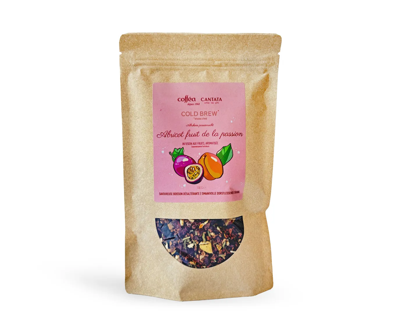 Infusion cold brew Abricot fruit de la passion 100g