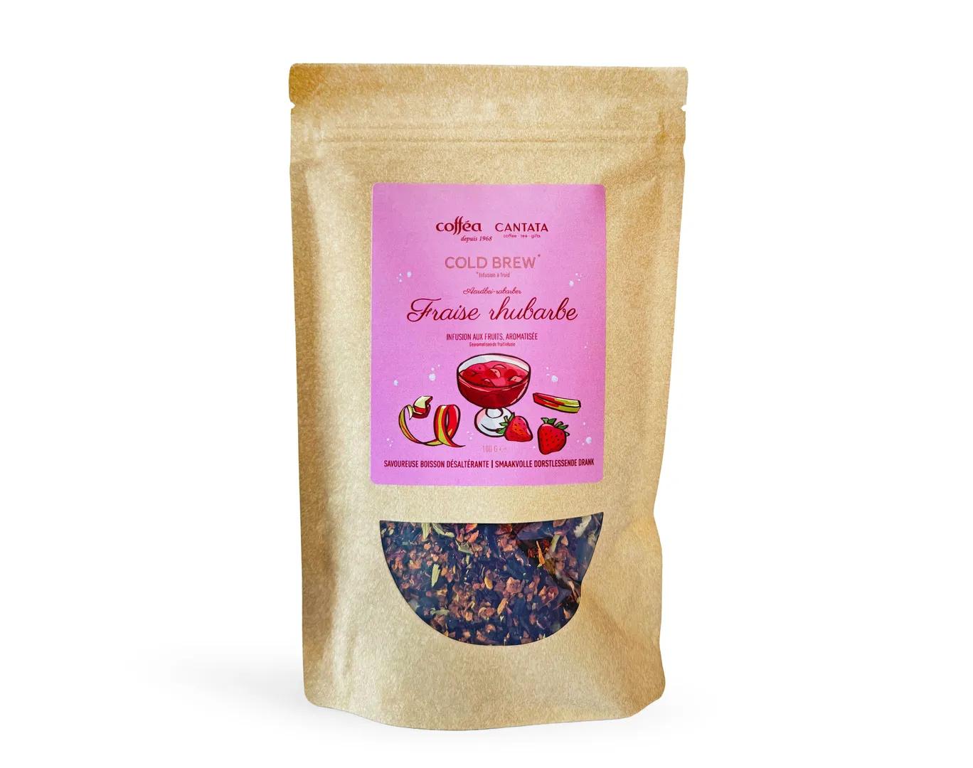 Infusion cold brew Fraise rhubarbe 100g