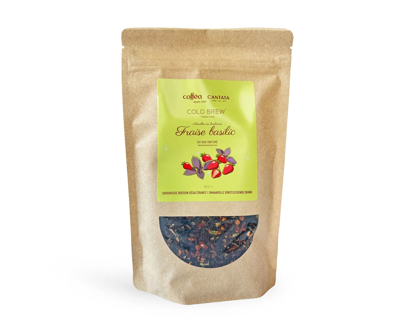 Infusion glacée Fraise et Basilic Cold Brew* 100GR