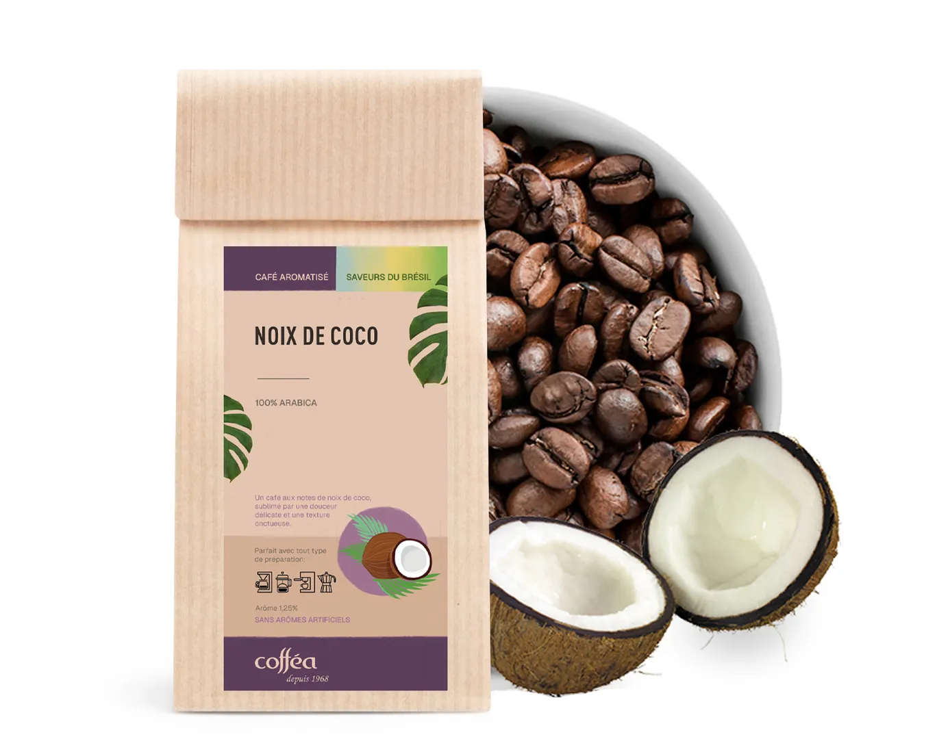 Café aromatisé Noix de Coco