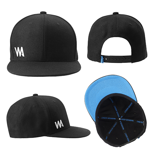 mens 6 panel baseball cap black