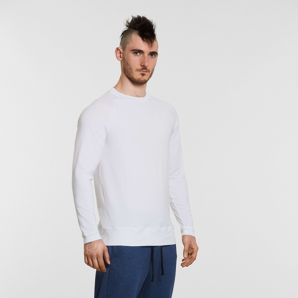Men's Yoga Raglan T Shirt White