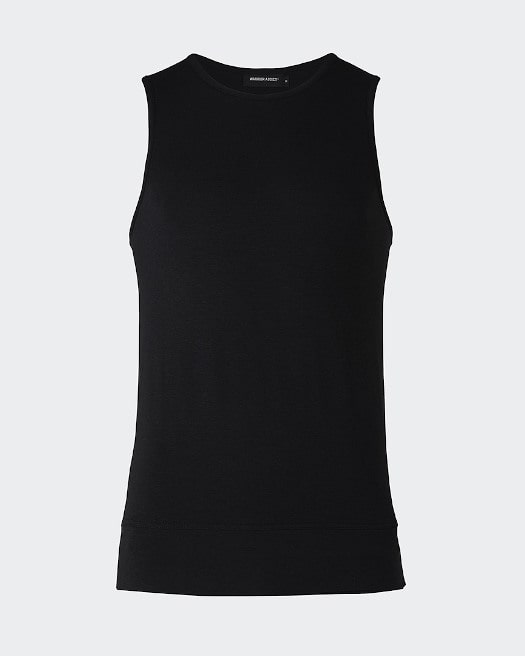 Black Inversion Tank Top - Front View