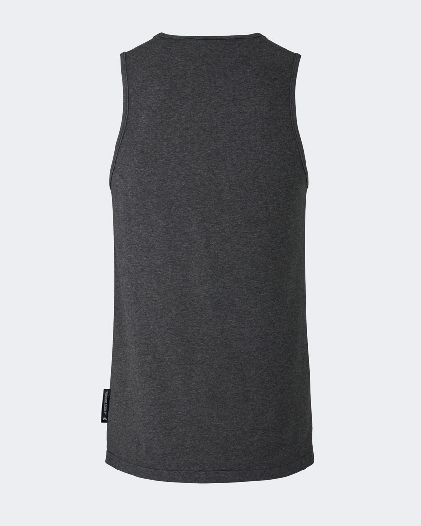Grey Performance Yoga Tank Rear View
