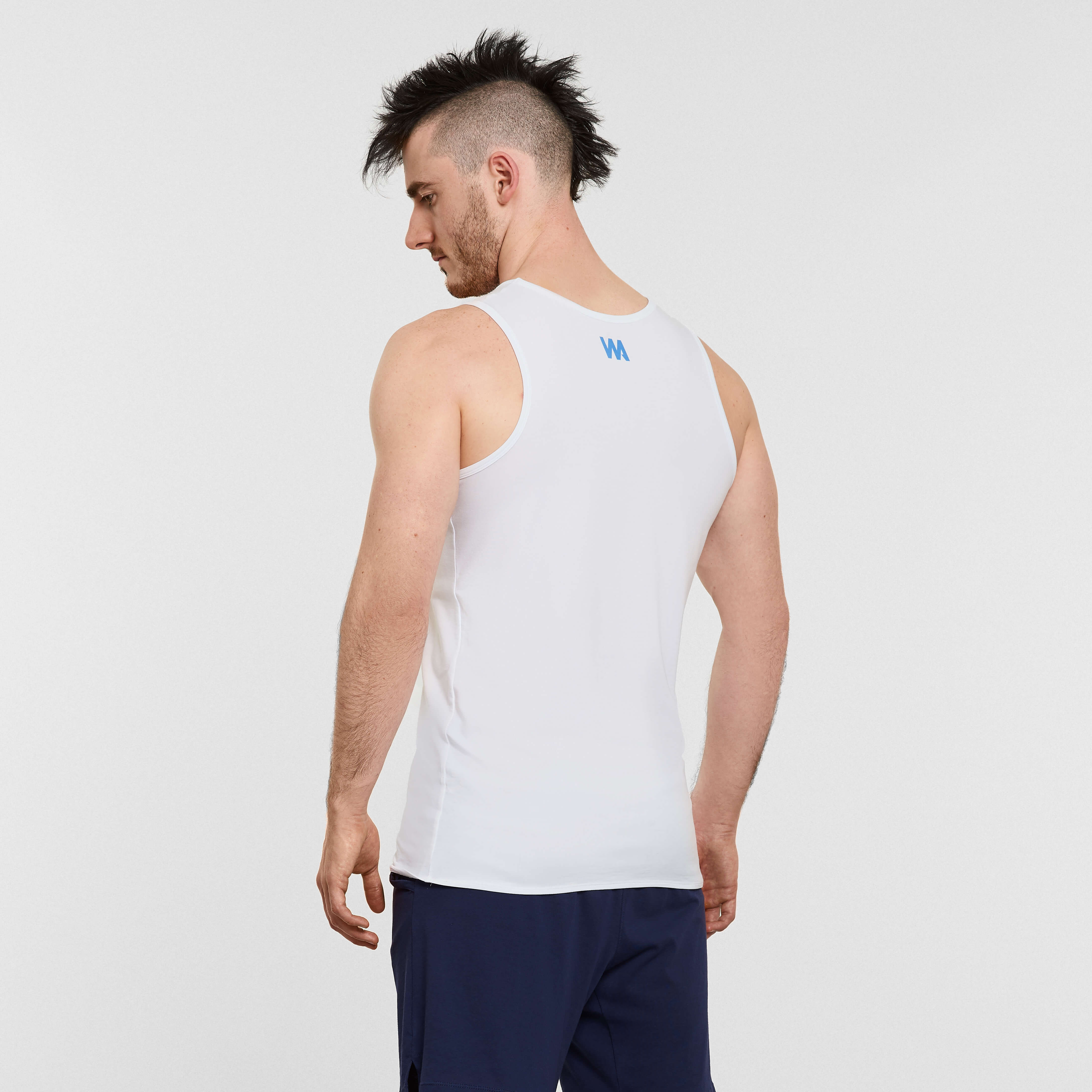 Men's Performance Anti Sweat Tank Top In White