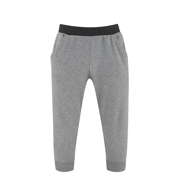 Men's Yoga Capri Pants Grey