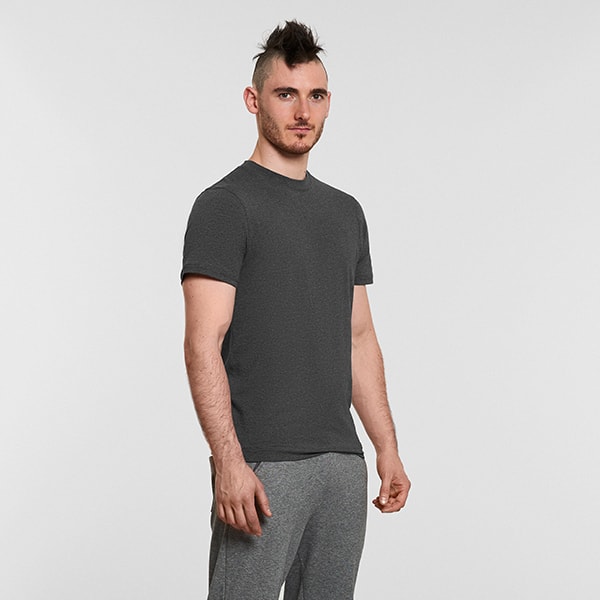Men's Yoga Performance Gray T-Shirt - Front