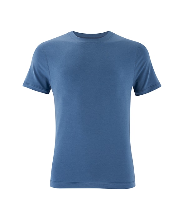 Men's Yoga Performance Blue T-Shirt