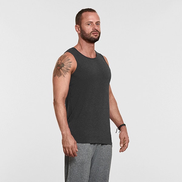 Men's Yoga Performance Tank Top Gray - Front