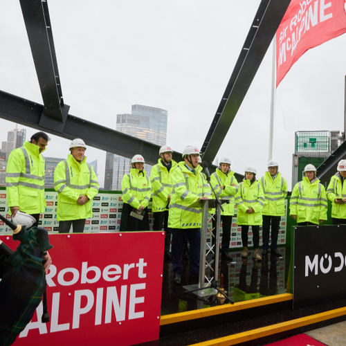 Topping out ceremony marks major milestone at 2 Finsbury Avenue