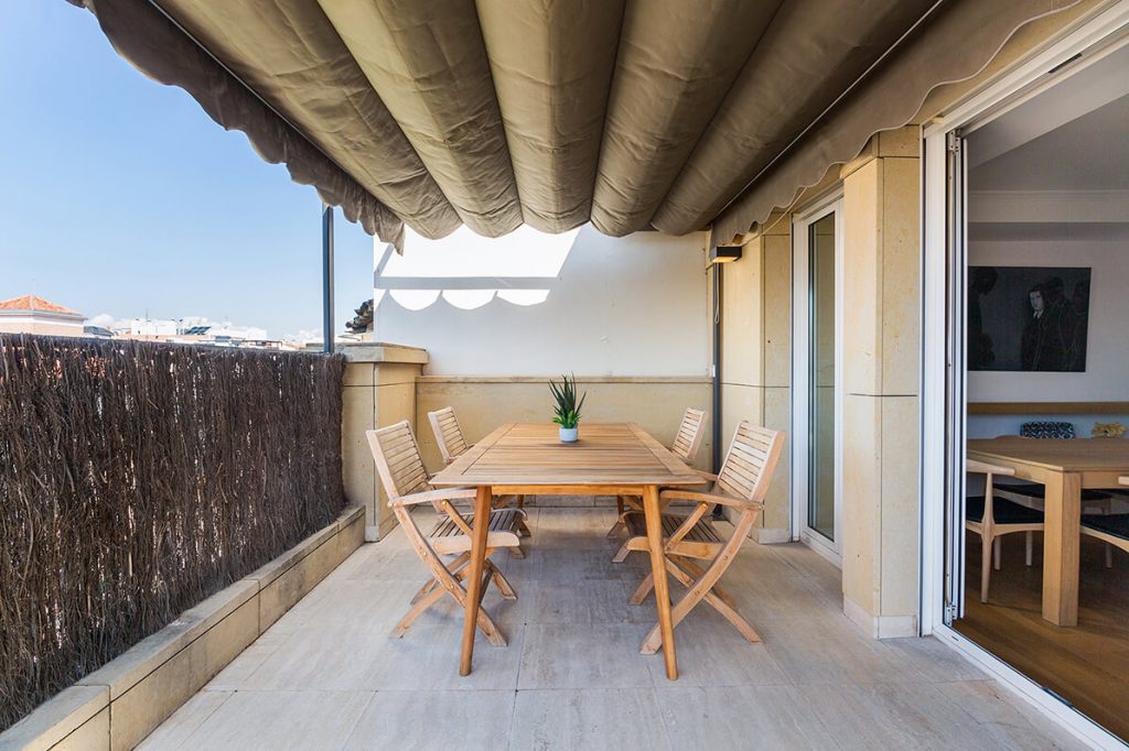 Terrace - Three Bedroom Apartment at SLEEP Nuñez de Balboa by STAY
