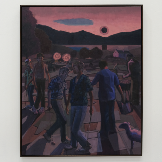 The midnight sun glows black - three prophetic paintings