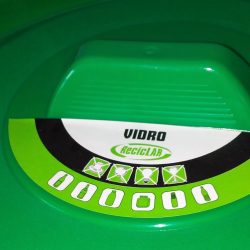 BALDE LIXO VERDE 45L C/TAMPA (ECOPONTO) MADER