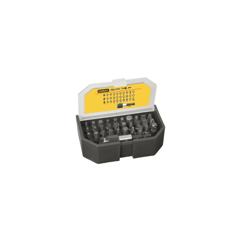 Jogo de Pontas STANLEY 1/4" 31 Peças 25mm