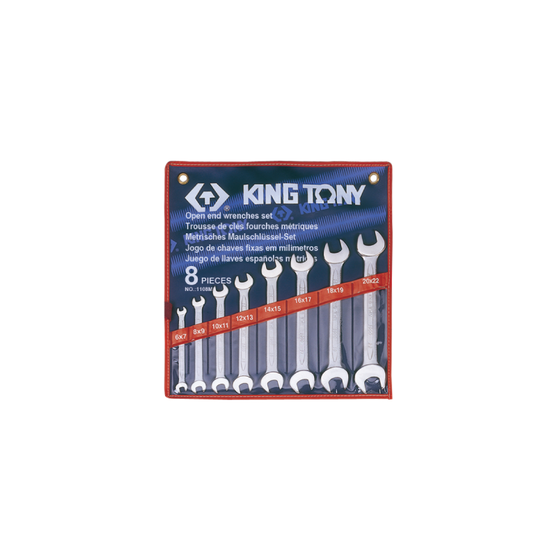 Jogo de Chaves de Boca KING TONY 1108MR 8 Peças