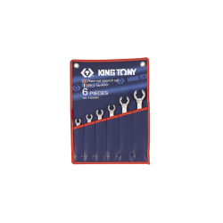 Jogo de Chaves de Luneta Aberta KING TONY 1306SR 6 Peças 5/16"-7/8"