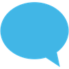 Blue speech bubble