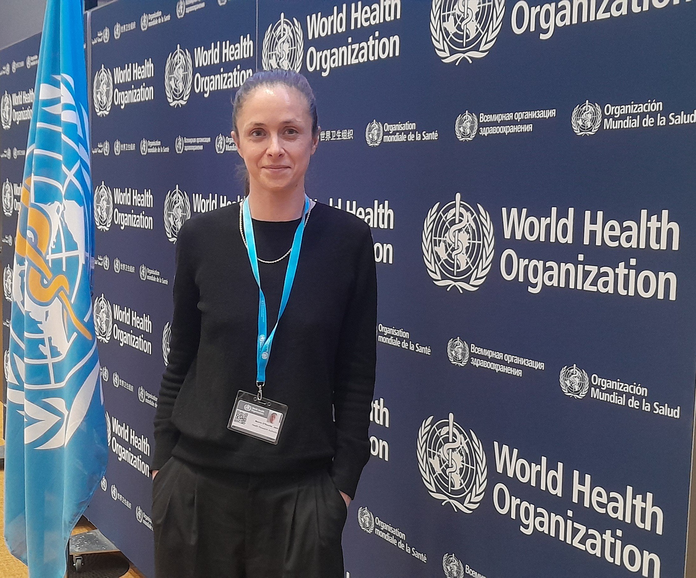 Jane Morrin O'Rourke at the WHO Conference