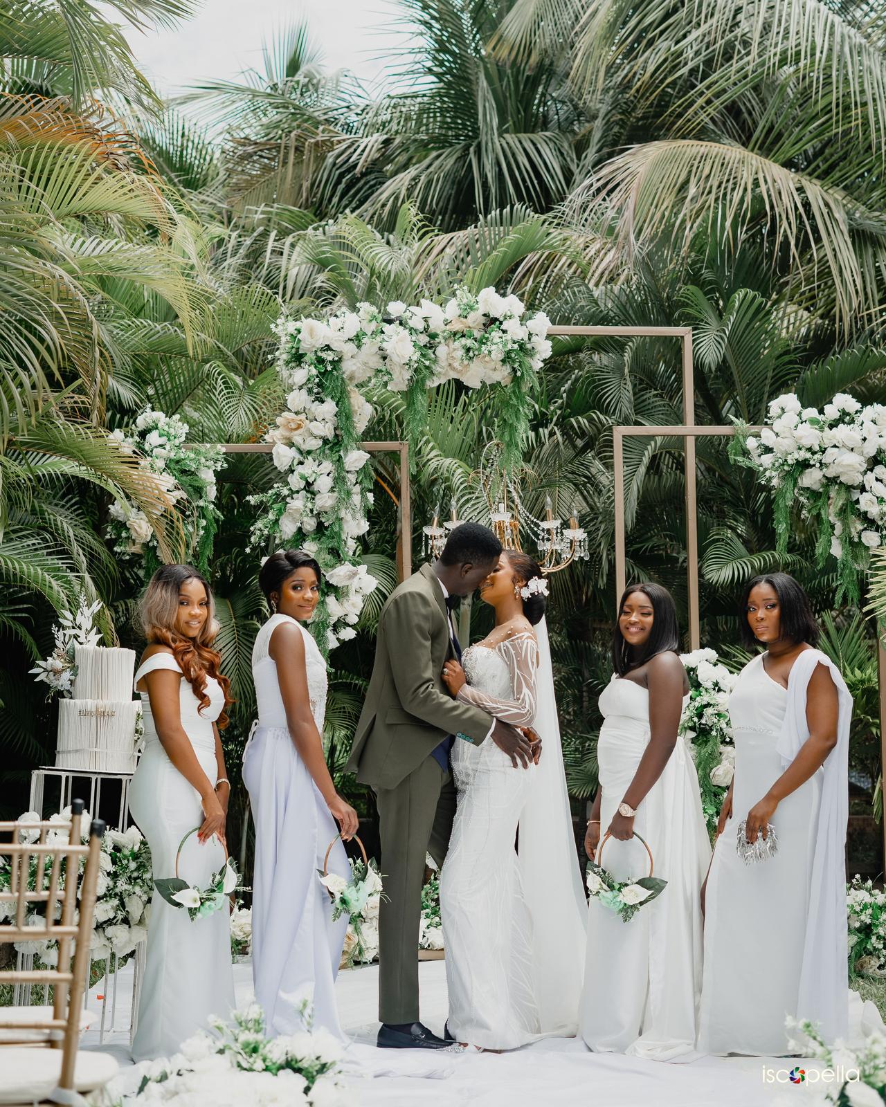 Wedding dinner setup