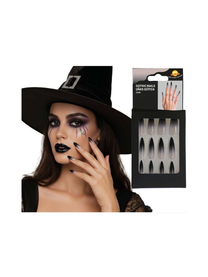 Nails Gothic Stick on 12pk