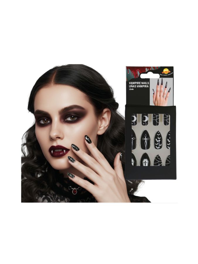 Nails Vampire Stick On 12pk