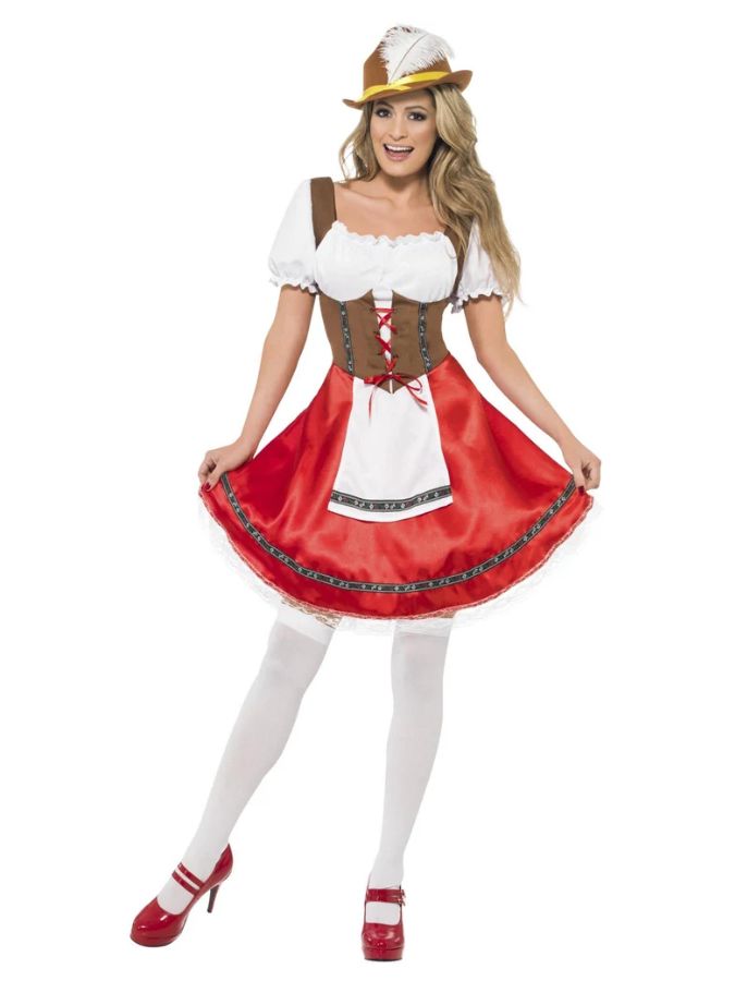 Bavarian Wench Red Skirt