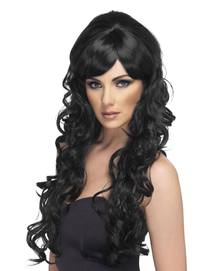 Black Long Wavy Wig