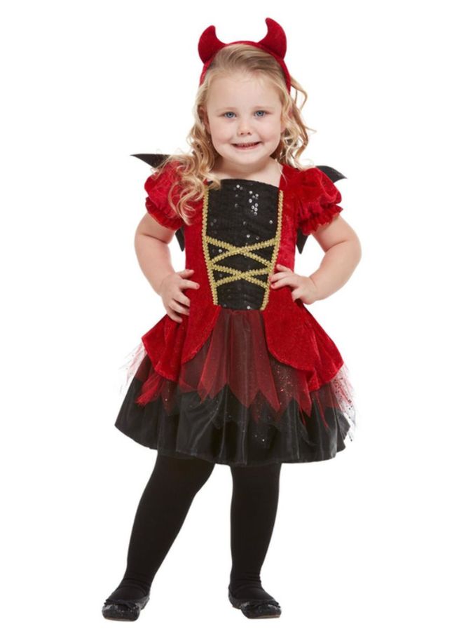 Devil Dress Black/Red