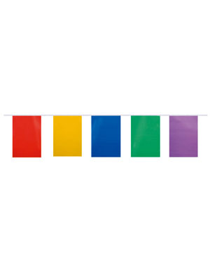 Multicolour Square Bunting Plastic