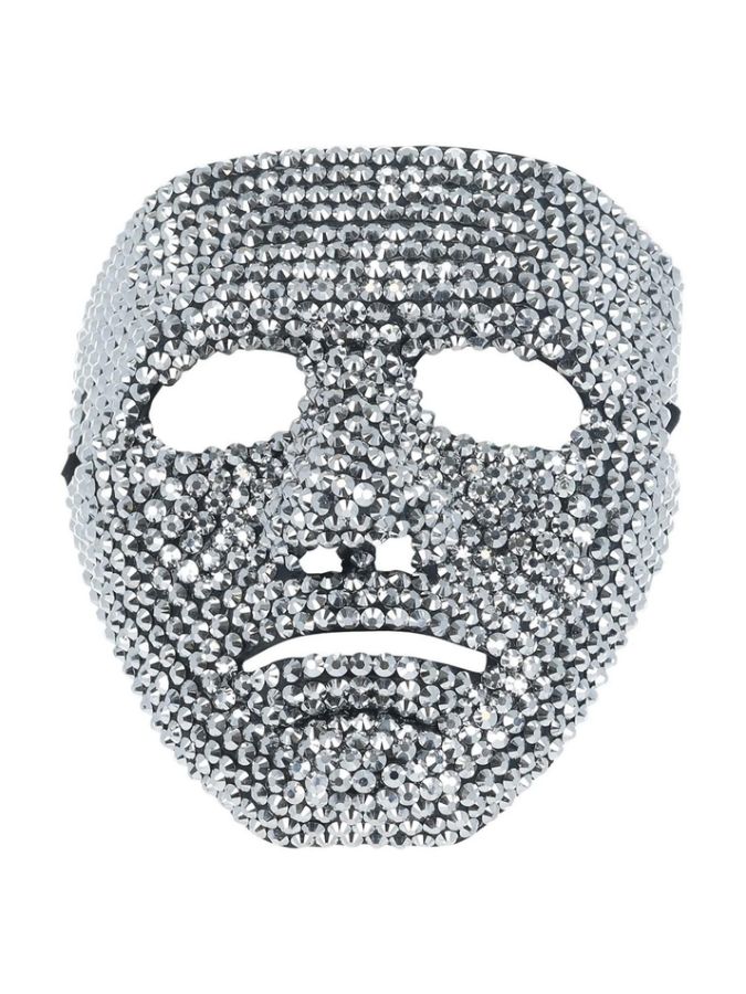 Robot Mask Silver Jewelled