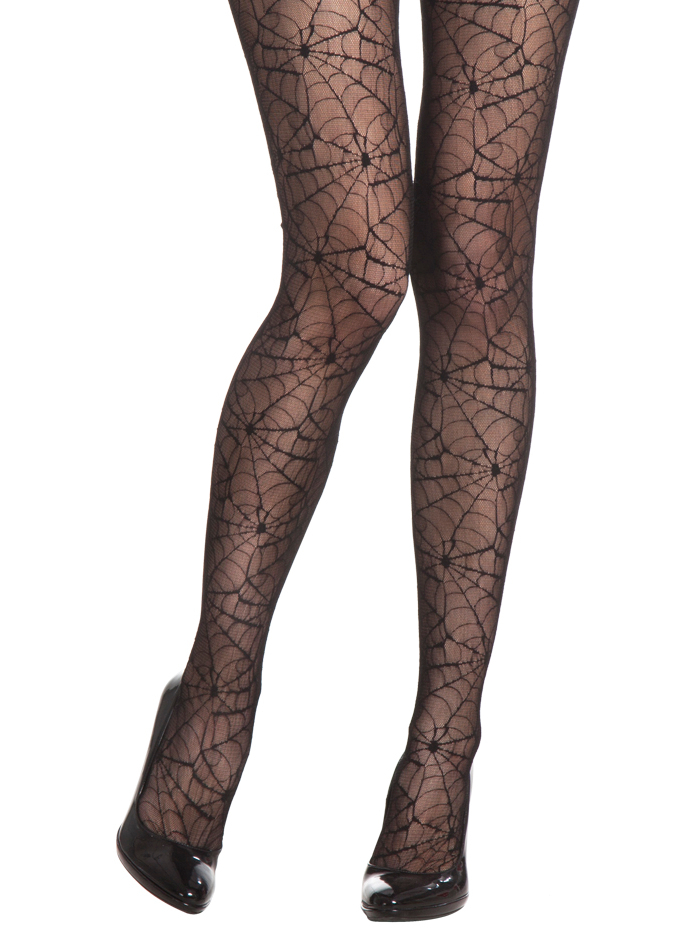 Tights Spiderweb Black