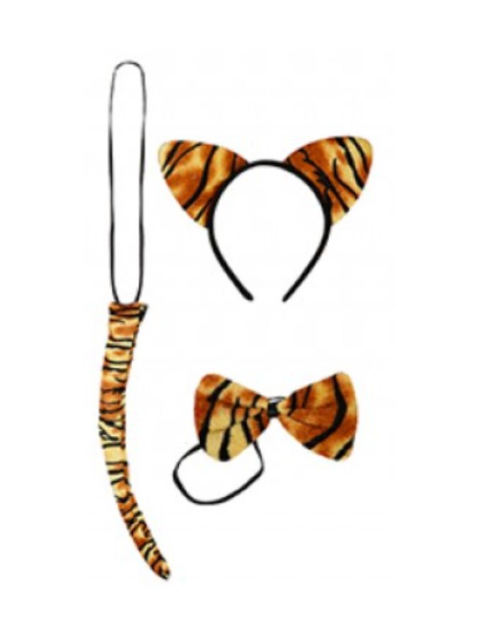 Tiger Set Ears/Bow Tie/Tail